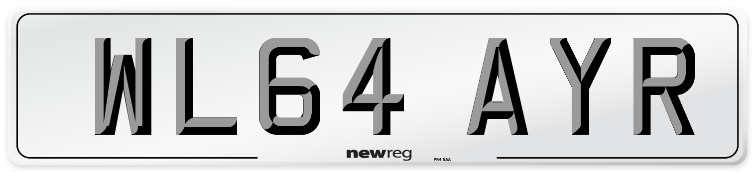 WL64 AYR Number Plate from New Reg